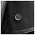 Abrigo Trench de Terciopelo de Lana y Cuero Gucci Negro - vista 12