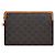 Céline Clutch con tracolla piccola in tela Triomphe Tan Marrone - vista 2