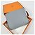 Hermès Silk Compact Wallet Gray Orange - view 12