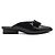 Salvatore Ferragamo Patent Bow Viva Mule Schwarz