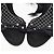 Dolce & Gabbana Sandali in raso trapuntato con lacci Nero - vista 4