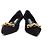 Prada Décolleté con kitten heel in scamosciato Nero - vista 2
