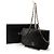 Balenciaga Borsa a tracolla con patta in agnello matelassé classico Nero - vista 10
