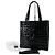 Chanel Patent Chocolate Bar Tote Bag Schwarz
