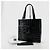Chanel Patent Chocolate Bar Tote Bag Schwarz - Ansicht 10
