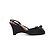 Chanel Sandali con zeppa espadrilles Camellia Nero