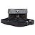Prada Mini borsa a tracolla in pelle nera con logo triangolare Nero