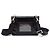 Prada Mini borsa a tracolla in pelle nera con logo triangolare Nero - vista 3