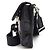 Prada Mini borsa a tracolla in pelle nera con logo triangolare Nero - vista 8