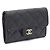 Chanel Tarjetero Classic Black Caviar Gold CC Negro - vista 11
