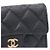 Chanel Tarjetero Classic Black Caviar Gold CC Negro - vista 13