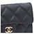 Chanel Tarjetero Classic Black Caviar Gold CC Negro - vista 4