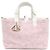 Dior Borsa Tote in Tweed Rosa Medio e Cannage Bianco a Spalla - vista 10