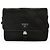 Prada Borsa a tracolla quadrata in nylon rafia e pelle Saffiano - vista 2