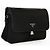 Prada Borsa a tracolla quadrata in nylon rafia e pelle Saffiano - vista 3