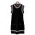 Chanel Cashmere Kurzarmkleid Schwarz/Rosa
