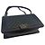 Chanel Borsa a tracolla Boy Bag Large Flap in agnello nero - vista 5