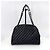 Chanel Borsa Bowling Mademoiselle in Caviar Nero - vista 5