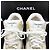 Chanel Sneakers laminate con logo CC D'oro - vista 14
