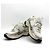 Chanel Sneakers laminate con logo CC D'oro - vista 3