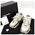 Chanel Sneakers laminate con logo CC D'oro - vista 5