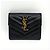 Saint Laurent Portafoglio Compatto Monogram Matelassé Nero - vista 2