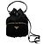 Prada Borsa bucket in nylon con logo triangolo nero