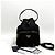 Prada Borsa bucket in nylon con logo triangolo nero - vista 2