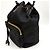 Prada Borsa bucket in nylon con logo triangolo nero - vista 23