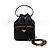 Prada Borsa bucket in nylon con logo triangolo nero - vista 4