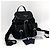 Prada Two Pocket Triangle Logo Nylon Backpack Black - view 17