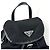 Prada Two Pocket Triangle Logo Nylon Backpack Black - view 7