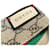 Gucci Seiden-Twilly-Schal mit interlocking Web-Print Braun  - Ansicht 4