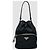 Prada Borsa a secchiello in Re-Nylon nera con finiture dorate Nero - vista 2