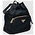 Prada Borsa a secchiello in Re-Nylon nera con finiture dorate Nero - vista 9