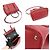 Prada Manico superiore curvo in Saffiano rosso - vista 5