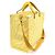 Fendi Gelber Canvas FF Vertigo Print Shopper Tote Bag - Ansicht 2