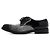 Jimmy Choo Mocassini Oxford stringati con borchie in vernice nera Nero