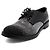 Jimmy Choo Mocassini Oxford stringati con borchie in vernice nera Nero - vista 2