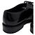 Jimmy Choo Mocassini Oxford stringati con borchie in vernice nera Nero - vista 7