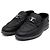 Louis Vuitton Mocassini Estate in pelle nera con logo argento da uomo Nero - vista 3
