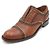 Louis Vuitton Mocassini Oxford in pelle marrone da donna - vista 2