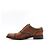 Louis Vuitton Mocassini Oxford in pelle marrone da donna - vista 4