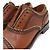 Louis Vuitton Mocassini Oxford in pelle marrone da donna - vista 5