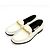 Gucci Mocassini da donna in pelle bianca con catena Bianco - vista 3