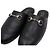 Gucci Mule da donna in pelle nera con mors GG - vista 6