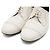 Hermès Scarpe stringate wingtip da donna in pelle bianca Bianco - vista 5