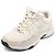 Chanel Sneakers in tweed bianco e scamosciato con logo CC da donna - vista 2