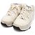 Chanel Sneakers in tweed bianco e scamosciato con logo CC da donna - vista 5