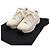 Chanel Sneakers in tweed bianco e scamosciato con logo CC da donna - vista 8